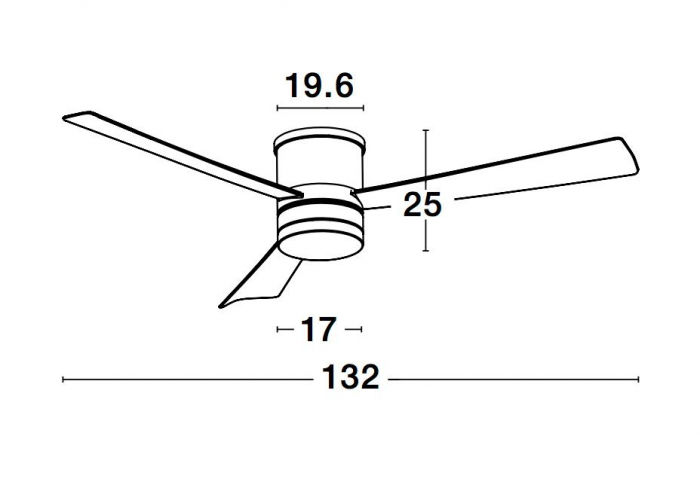 Ventilator cu LED alb/nichel Jamin, Ø 132 cm, baza din otel, lame din placaj, 9953015 - Novaluce [10]