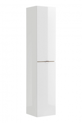 Produse - Dulap baie inalt suspendat 170x35 cm, MDF lucios alb, Capri White, COMAD