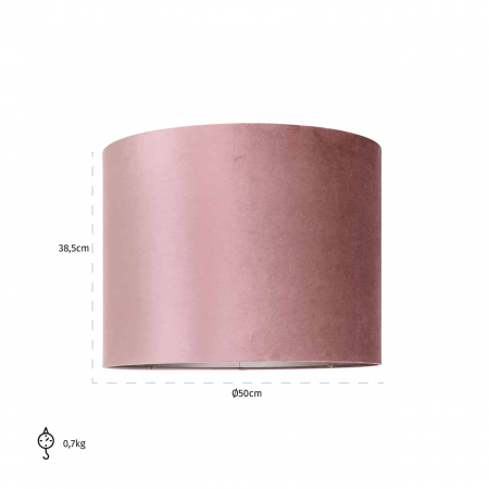 Abajur Old rose cilinder 50√ò (roz), -LK-0052 XL - Richmond Interiors [1]