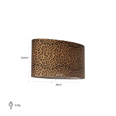Abajur Ollie ovale (Donna-21056-Ollie 8014 Brown), -LK-0054 OVALE - Richmond Interiors [3]