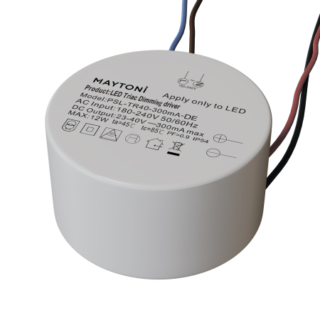 Produse - Accesoriu Surse de alimentare Triac, Plastic Alb, 12W, MAYTONI PSL-TR40-300mA-DE