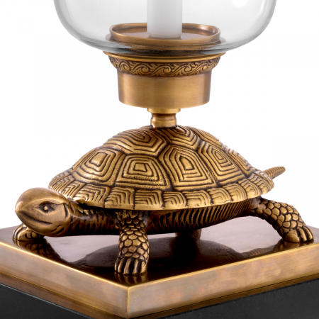   Finisaj din alamă vintage Suport lumanare Suport tortoise 116383 EICHHOLTZ [4]