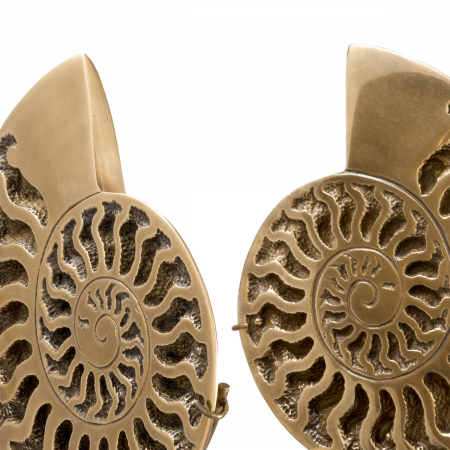   Obiect Ammonite set de 2 cu finisaj din alamă vintage 113731 EICHHOLTZ [4]