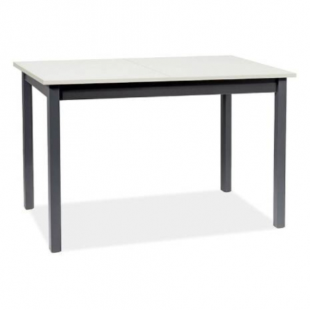 Masă bucătărie extensibilă RACY 100/125x75 cm, design modern, picioare negre, HORACYDAC125 - Signal [1]