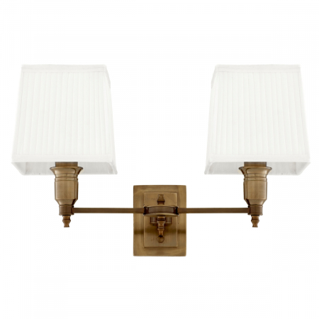   Apaj de perete Lexington Double ant brass incl white sh 108935 EICHHOLTZ [1]