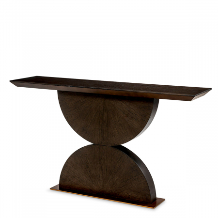 Console hol -   Masa de consolă Spring din furnir de steBorcan mocha 116836 EICHHOLTZ