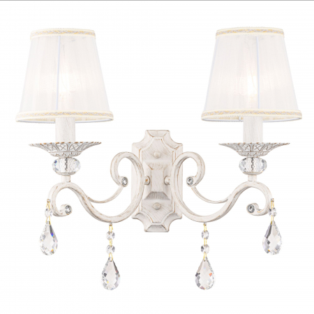 Promotii - Aplica Grace ARM247-02-G, 2xE14, alba+aurie, IP20, Maytoni