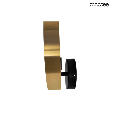 Aplică Band 26x8x26 cm, Metal Auriu; Negru - Moosee [6]