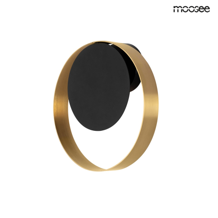 Aplică Band 26x8x26 cm, Metal Auriu; Negru - Moosee [1]
