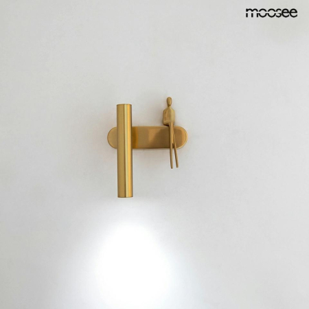 Aplică Boy Tube 17,5x15x23 cm, Oțel Auriu - Moosee [3]
