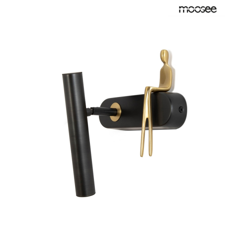 Aplică Boy Tube 17,5x15x23 cm, Oțel Negru - Moosee [5]