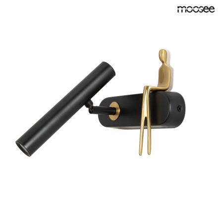 Aplică Boy Tube 17,5x15x23 cm, Oțel Negru - Moosee [4]