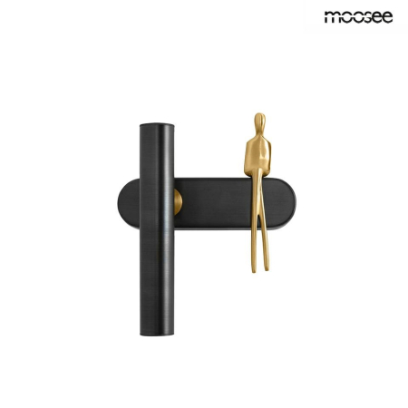 Produse - Aplică Boy Tube 17,5x15x23 cm, Oțel Negru - Moosee