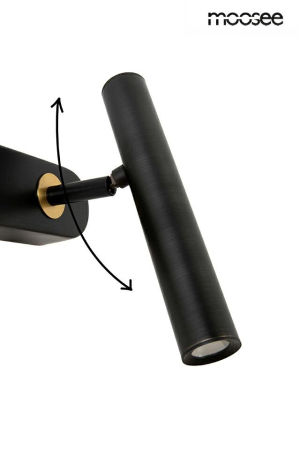 Aplică Boy Tube R 17,5x15x23 cm, Oțel Negru, Auriu - Moosee [7]