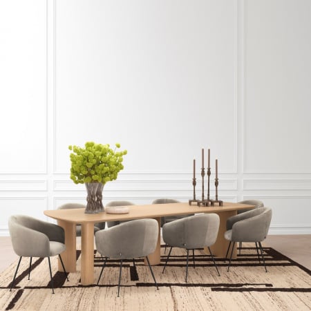   Scaun de dining Elbury velur greige savona 117009 EICHHOLTZ [1]