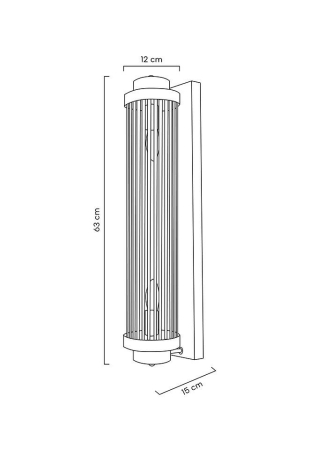 Aplică Column 60 12x15x63 cm, Auriu - Moosee [9]