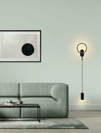 Aplică Como 16x8x170 cm, Metal Negru - Moosee [7]