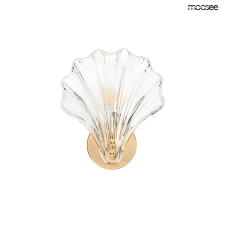 Produse - Aplică Concha 20x15x25 cm, Oțel Auriu - Moosee