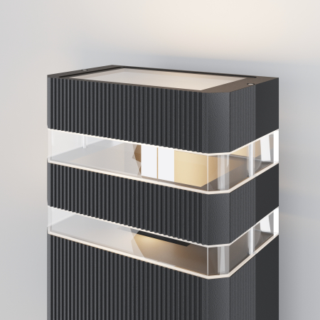Aplică de exterior Unter den Linden, Aluminiu Negru, 60W, MAYTONI O578WL-02B [7]