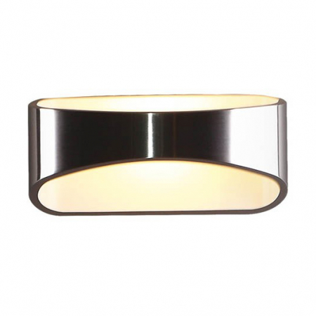 Aplice LED - Aplica de perete crom iluminare LED bidirectionala Nelia 17x9,5x8 cm din metal, W0053 - Maxlight