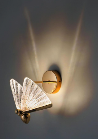 Aplica de perete cu LED MOOSEE BUTTERFLY M auriu., MSE010100324 - King [1]