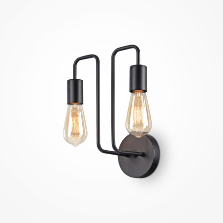 Promotii - Aplică de perete Gilbert, Metal Negru, 60W, MAYTONI T532WL-02B