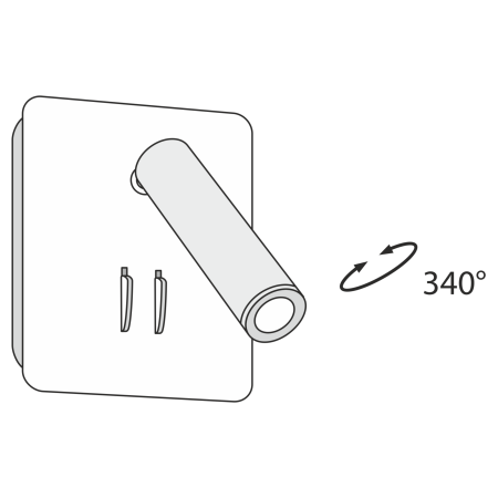 Aplică de perete Ios 176, Aluminiu Alb, 9W, MAYTONI C175-WL-01-6W-W [6]
