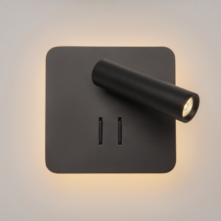 Aplică de perete Ios 176, Aluminiu Negru, 9W, MAYTONI C175-WL-01-6W-B [5]
