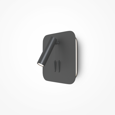 Aplică de perete Ios 176, Aluminiu Negru, 9W, MAYTONI C175-WL-01-6W-B [10]