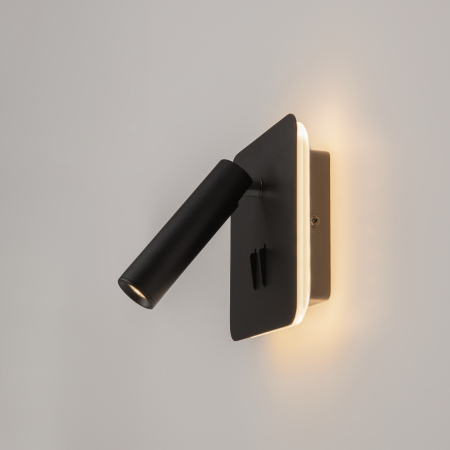 Aplică de perete Ios 176, Aluminiu Negru, 9W, MAYTONI C175-WL-01-6W-B [6]