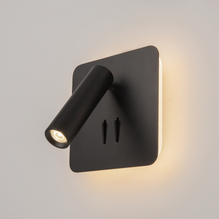 Aplică de perete Ios 176, Aluminiu Negru, 9W, MAYTONI C175-WL-01-6W-B [3]