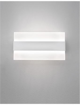 Aplica de perete LED dreptunghiulara alba Liana, 22,5x12 cm, 6161201 - Novaluce [2]