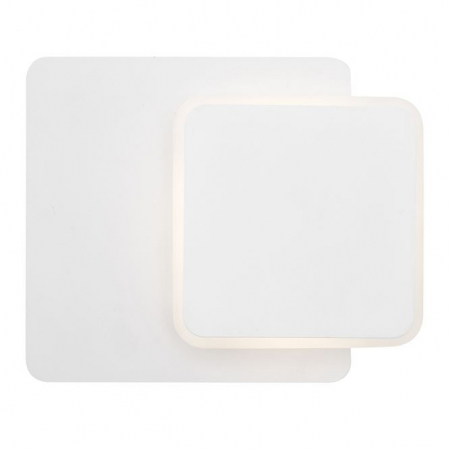 Aplica de perete LED patrata alba Senia, ajustabila, din metal, 16x16 cm, 9001704 - Novaluce [1]