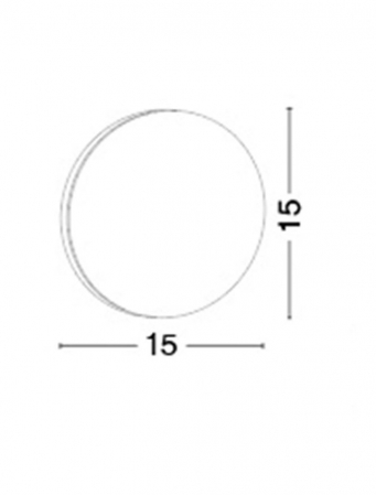 Aplica de perete LED rotunda alba Ernesi, din metal, Ø 15 cm, 711006 - Novaluce [2]