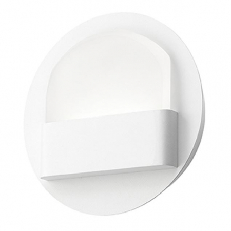 Promotii - Aplica de perete LED rotunda alba Liana, Ø 15 cm, 6161202 - Novaluce