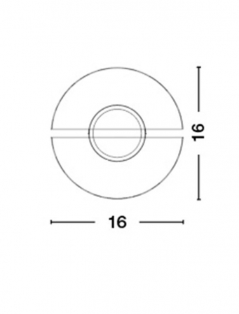 Aplica de perete LED rotunda alba Liana, Ø 16 cm, 6161203 - Novaluce [2]