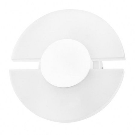 Aplice LED - Aplica de perete LED rotunda alba Liana, Ø 16 cm, 6161203 - Novaluce