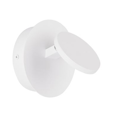 Promotii - Aplica de perete LED rotunda alba Rever, din metal, ajustabila, Ø 12 cm, 9139805 - Novaluce