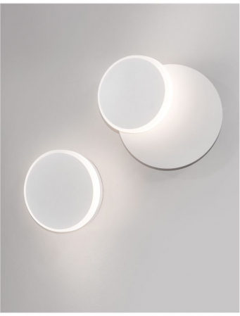 Aplica de perete LED rotunda alba Senia, ajustabila, din metal, Ø 16 cm, 9001705 - Novaluce [2]
