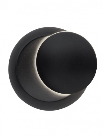 Aplica de perete LED rotunda neagra/alba Tendra, ajustabila, din metal, Ø 14 cm, 910162 - Novaluce [1]