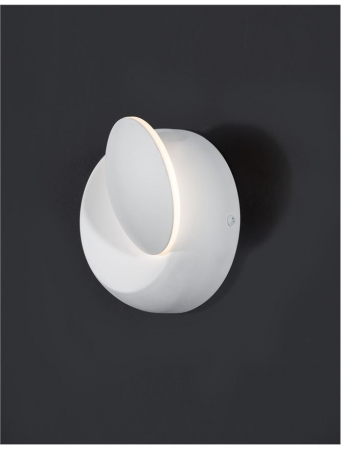 Aplica de perete LED rotunda neagra/alba Tendra, ajustabila, din metal, Ø 14 cm, 910162 - Novaluce [6]