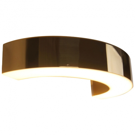 Aplice LED - Aplica de perete lux aurie semicerc LED Kora 30x13x5,1 cm, metal/acril, W0276 - Maxlight