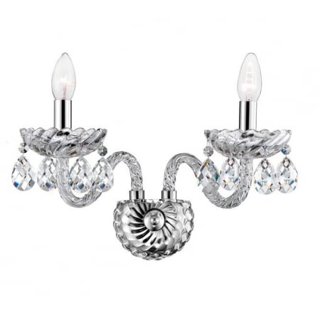 Promotii - Aplica de perete premium cu cristale Angela, cu 2 brate ajustabile, 536803 - Novaluce