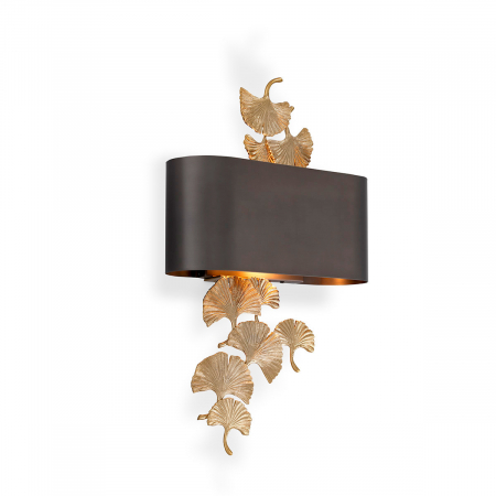 Promotii -   Aplica de perete Regina finisaj auriu inclus abajur din bronz 114238 EICHHOLTZ