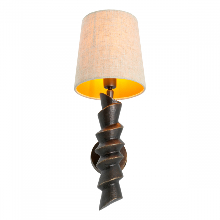   Aplica de perete Riverbank finisaj bronz cu accente incluzând abajur 118775 EICHHOLTZ [2]