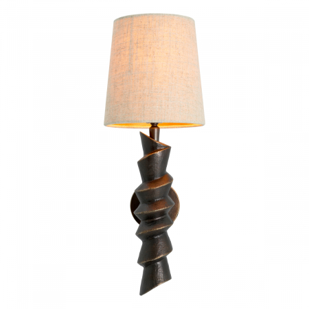   Aplica de perete Riverbank finisaj bronz cu accente incluzând abajur 118775 EICHHOLTZ [1]