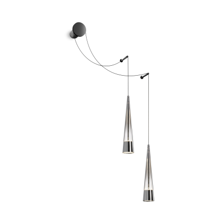 Promotii - Aplică de perete SINTESI, Metal Negru, 24W, MAYTONI P090WL-L24CH3K