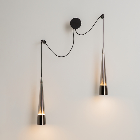Aplică de perete SINTESI, Metal Negru, 24W, MAYTONI P090WL-L24CH3K [4]