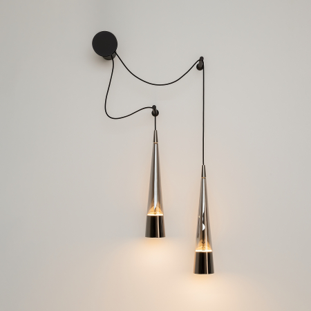 Aplică de perete SINTESI, Metal Negru, 24W, MAYTONI P090WL-L24CH3K [2]