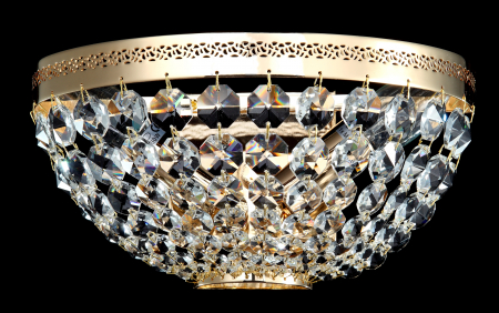 Aplica Ottilia DIA700-WL-02-G, 2xE14, aurie+transparenta, IP20, Maytoni [1]